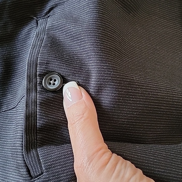 GEOFFREY BEENE PINSTRIPE TROUSERS - Picture 8 of 10